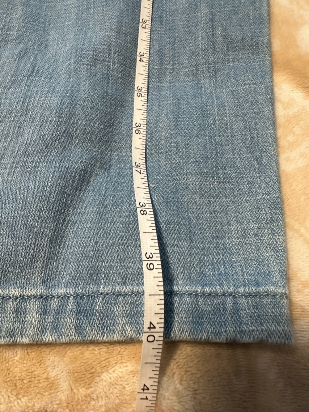 Helmut Lang Two-Tone Patchwork Blue Straight Jeans - Picture 12 of 15